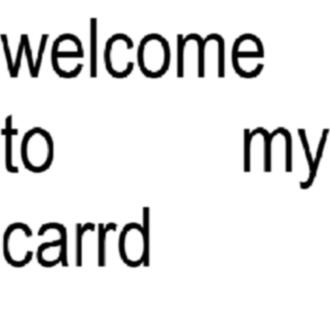 welcome to my carrd